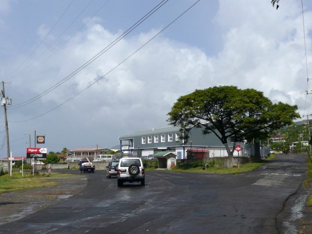 Crossroads in Canefield, Dominica